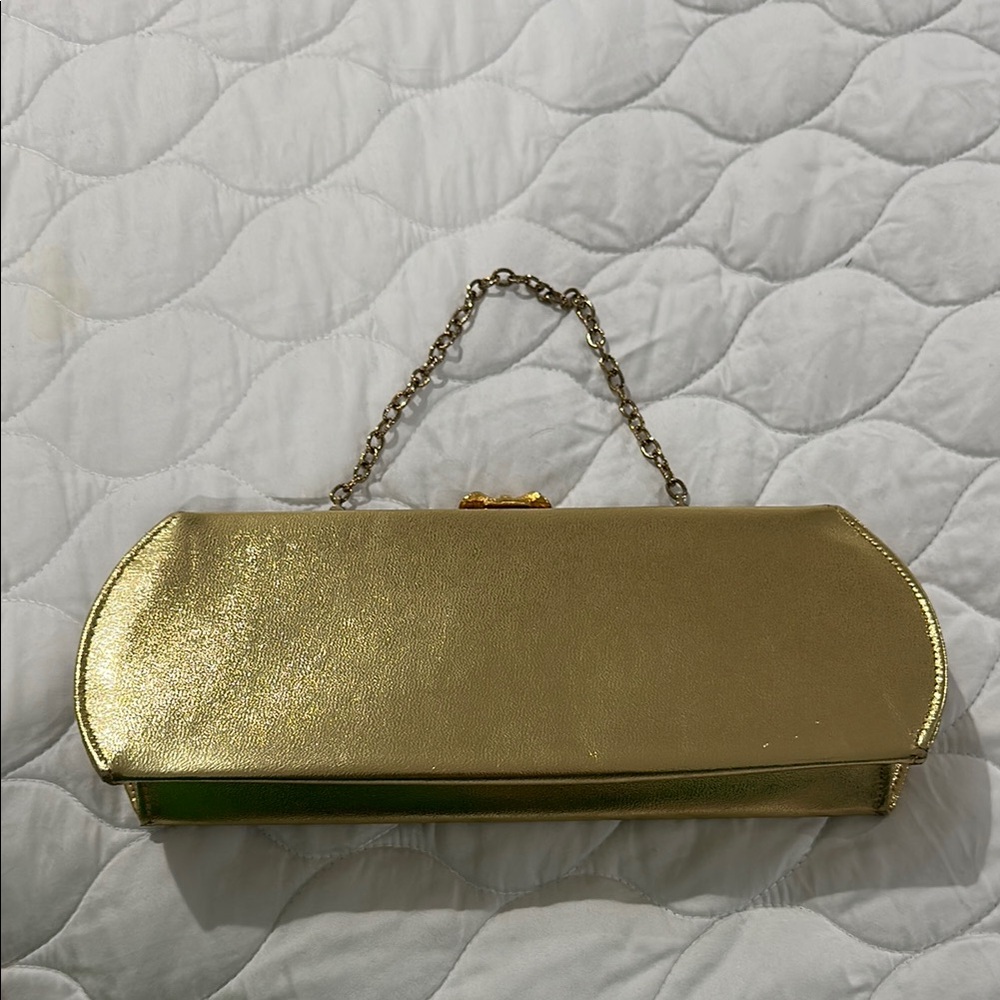 Vintage Gold Convertible Clutch Bag - Picture 6 of 7